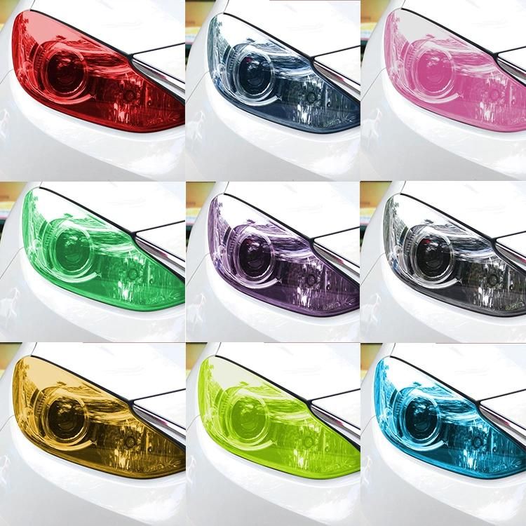 Vinyl Headlight Tint Film in Single Colors