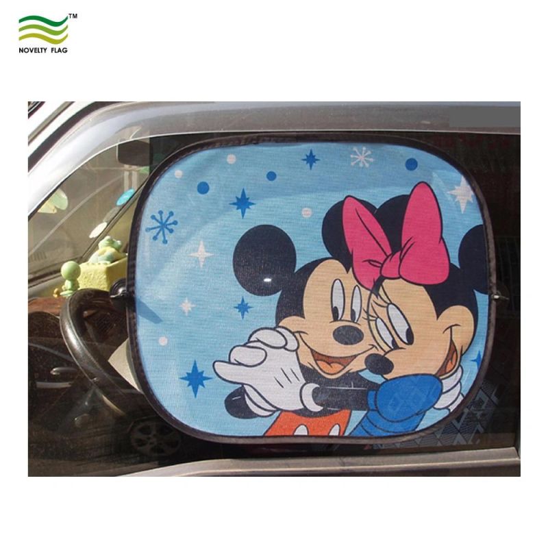 2018 Cartoon Pattern Custom Logo Car Sunshade Cling Sunshade