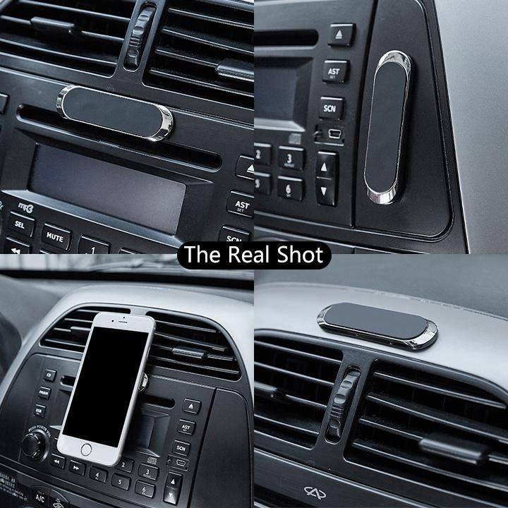Multi-Functional Phone Holder Stick on Rectangle Flat Car Dashboard Magnetic Car Mount Holder