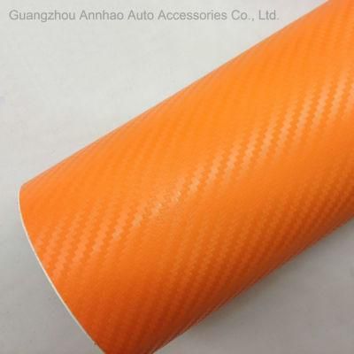 0.15mm 3D Carbon Fiber Orange Vehicle Vinyl Film with Air Release