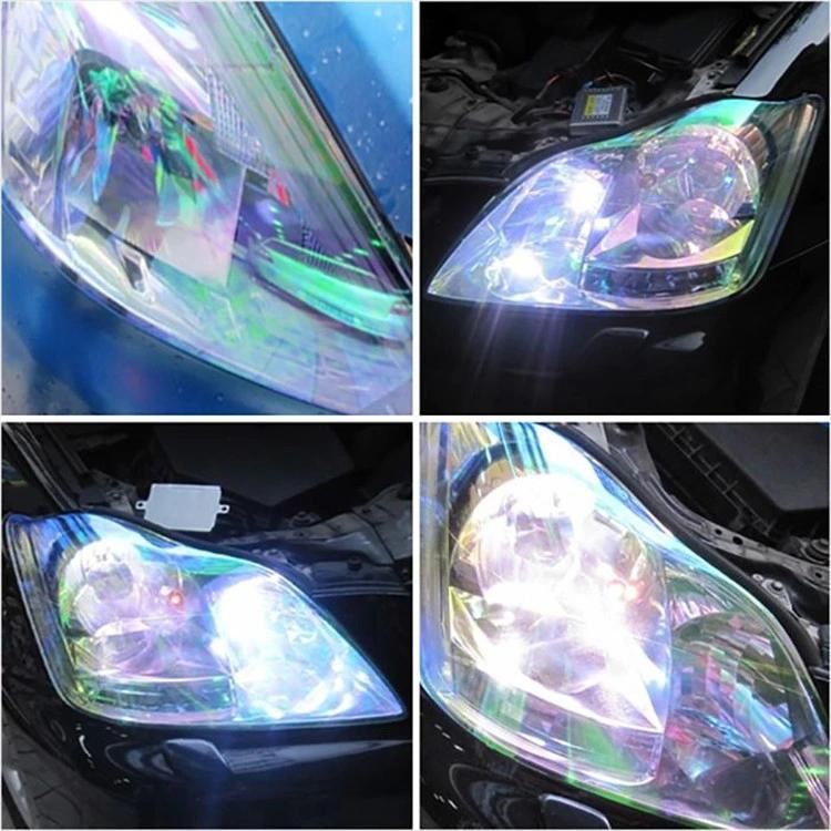 Holographic Adhesive Vinyl Chamelone Headlight Film