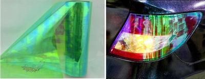 Idealmax Car Wrap Headlight Tint Film Chameleon Green Color