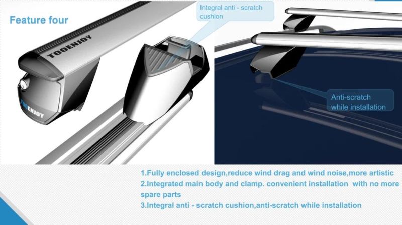 Cargo Bar Fit 30′ ′ -44.8′ ′ Span Across Adjustable Fit Most Suvs Cars for Both Raised Flush Roof Rails 47" Universal Roof Rack Bar