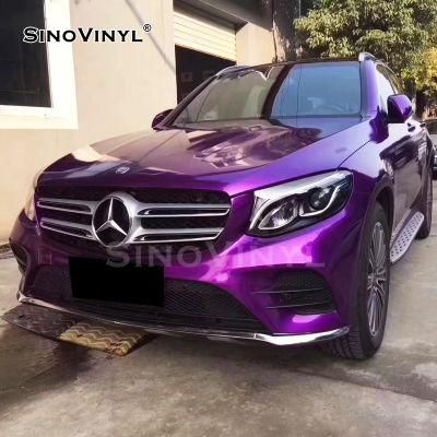 SINOVINYL Air Bubble Foil Sticker Auto PVC Film Roll Glossy Red Candy Colored Pearl Car Wrap Film