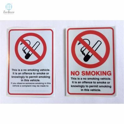 Prohibitory Sign No Smoking No Pets Custom Mall Sticker