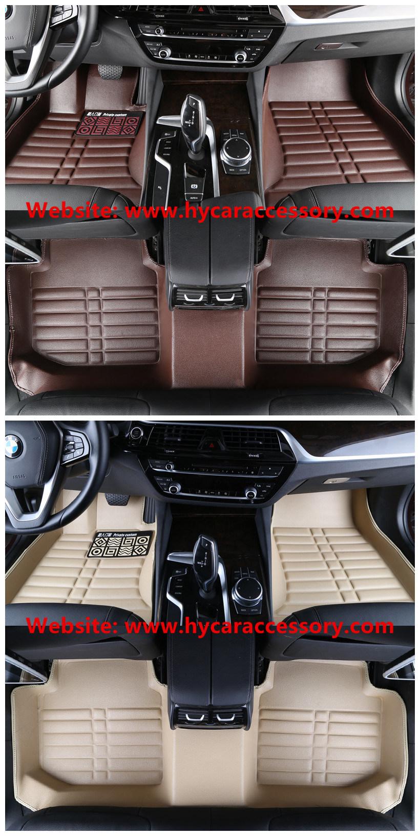 Wholesale Waterproof Wear Leather Brown 5D Anti Slip Auto Mat