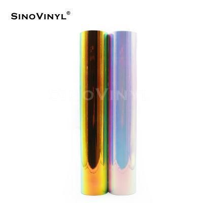 SINOVINYL Air Free Color Change Chrome Rainbow Colorful Auto Body Vinyl Wrap Full Car Body Sticker Vinyl Film