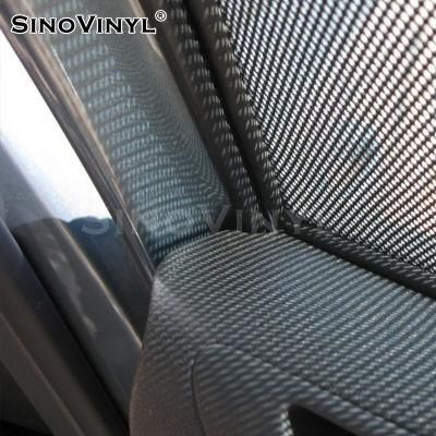 SINOVINYL Eco Solvent UV Printing Mesh Self Adhesive Laser Chrome One Way Vision Vinyl