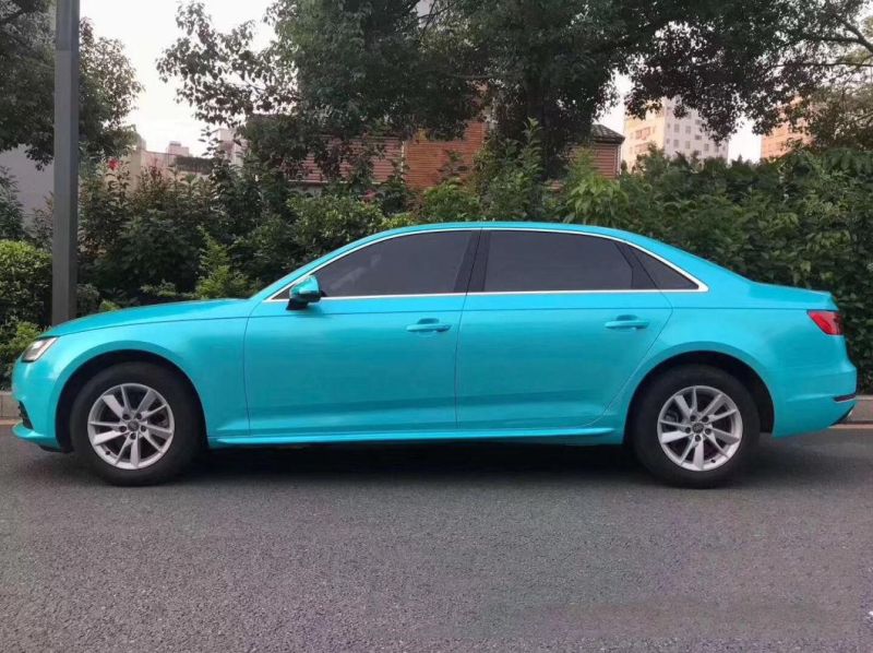 Wrapmaster Self-Adhesive Auto Sticker Super Glossy Metallic Vinyl Sea Blue Car Vinyl Film Car Stickers Car Wrap
