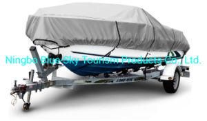 600d Boat Cover Gray 20&prime; - 22&prime; Long, 106&quot; Beam Width Waterproof, UV Resistant