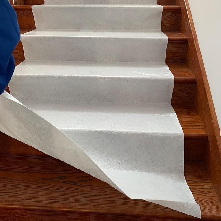 White 100% Polyester Fabric Nonwoven Painter Felt with PE Foil