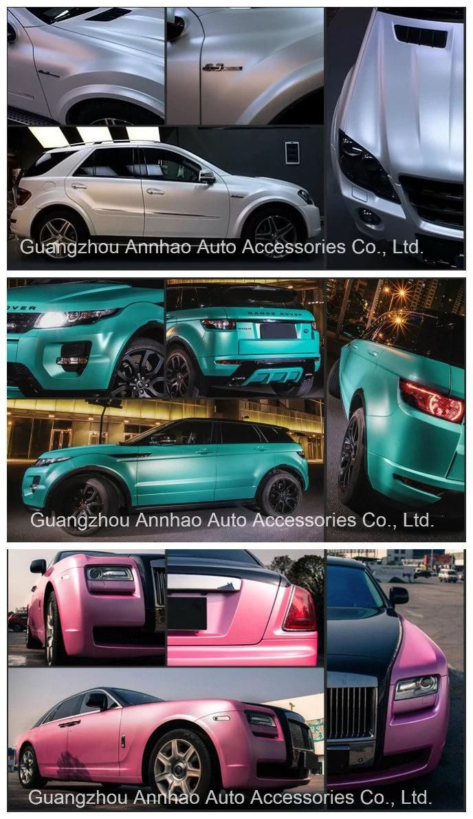 Black Satin Chrome Metallic Matte Car Wrapping Vinyl Pearl Metal Vinyl