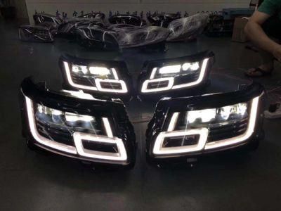 4 Lens LED Head Lamp Front Lights for Range Rover Vogue 2018-2021 Lr098522 Lr098460 L405 Head Light