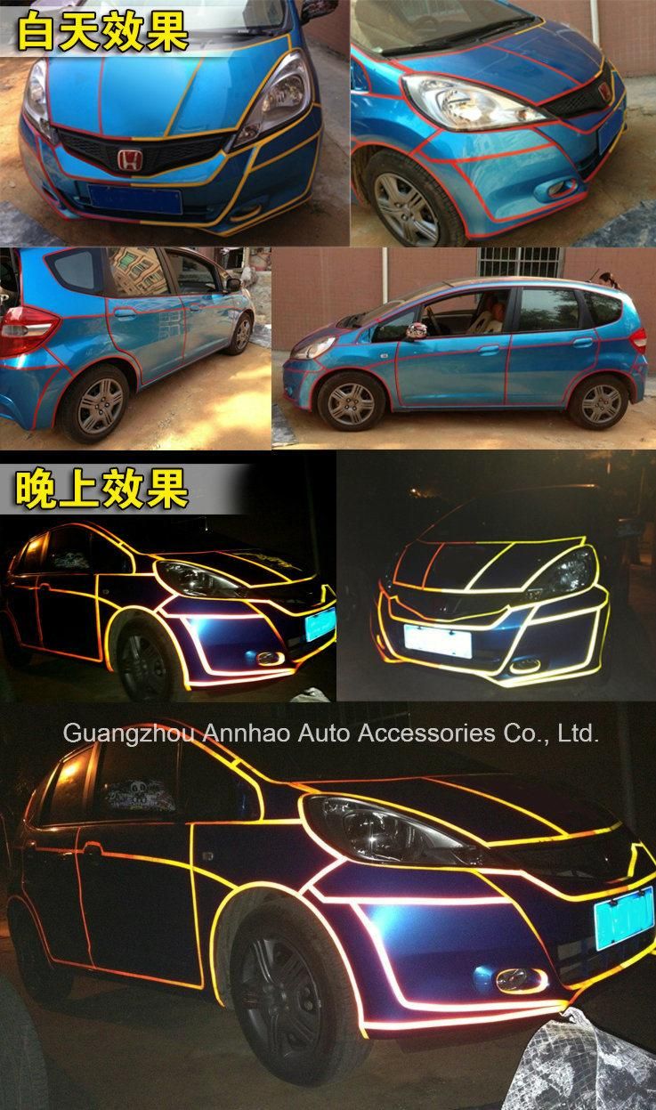 Hot Selling Good Quality Blue Reflective Car Wrap Vinyl