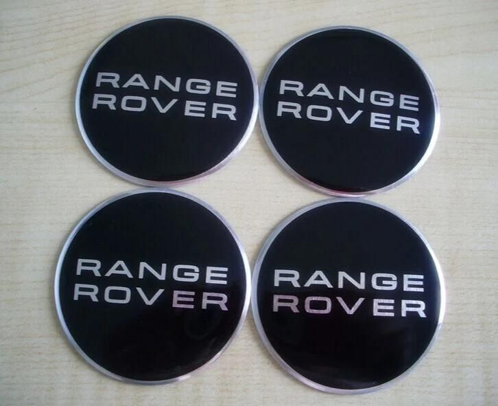4PCS 55mm black logo car sticker
