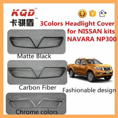 Chrome Headlight Cover Headlamp Cover Car Accessories for Nissan Navara