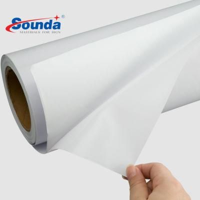 Printable PVC Self Adhesive Vinyl Sticker Roll for Pigment Ink 140GSM
