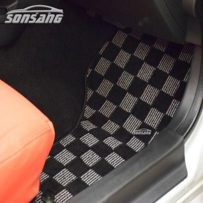 Sonsang Factory Manufacturer Popular Checkered Design Car Floor Mat