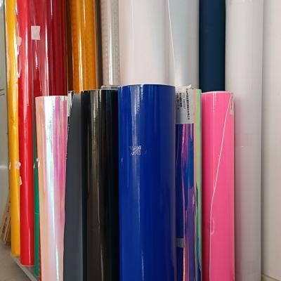 Outdoor Signboard Material Color Vinyl Roll PVC Film Self Adhesive Permanent Sticker Cutting Vinyl