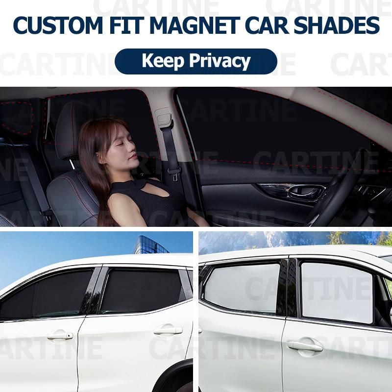 Professional Factory Car Sunshade Custom Fit Glass Shade Durable Auto Curtain with Magnet Adsorption