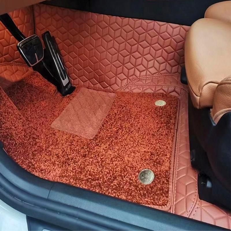 Black Color Full Set Carpet Car Mat for Universal Cars with 3D Print