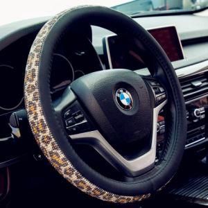 Leather with Bling Steering Wheel Car Interior Accessories