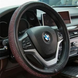 Red Line 37cm-38cm Car-Styling Sport Auto Steering Wheel Covers Anti-Slip