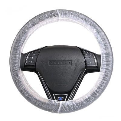 100PCS/Set Universal Disposable Plastic Steering Wheel Cover 13cm*130cm