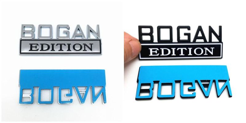 Bogan Edition Emblem for Chevrolet Silverado Chevy Camaro Emblem Fender Badge Decal Sticker Logo Car Accessories Car Parts Decoration ABS Plastic Emblem