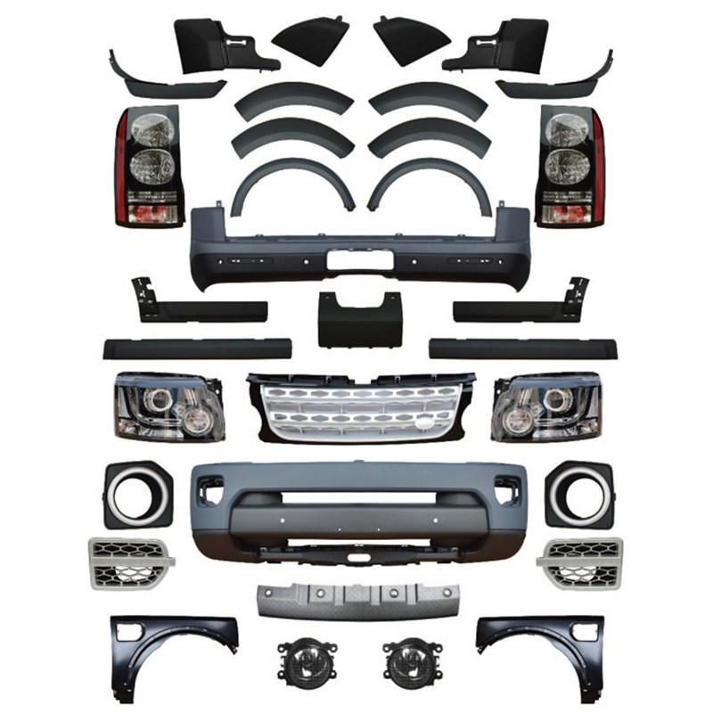 Full Autobiography Front Rear Bumper for Land Rover Discovery Body Kit Lr3 Upgrade to 2014 Lr4 Facelift Conversion
