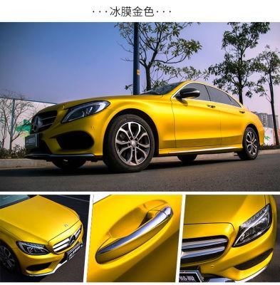 Matte Satin Chrome Car Wrap Vinyl Best Quality with Stretchable Material Easy Wrapping Installation Vehicle Sticker