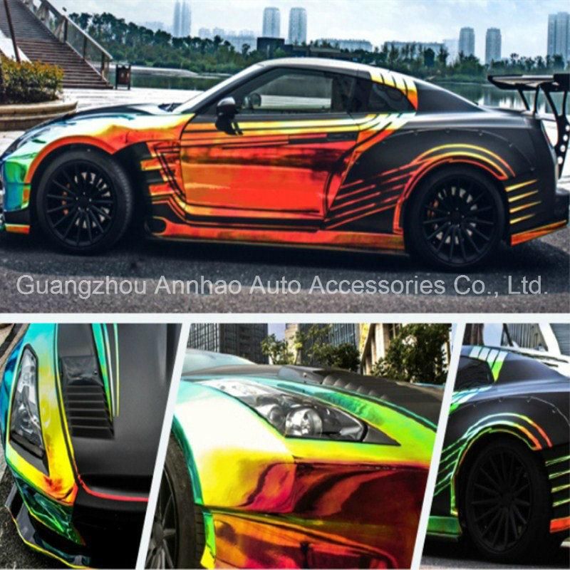 Ondis Mirror Chrome Rainbow Holographic Automobiles Vehicle Design Car Wrap Vinyl Sticker