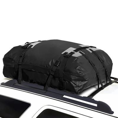 Car Roof Bag Cargo Carrier Waterproof Rooftop Luggage Box with 10 Reinforced Straps for Travel Touring Road Trips SUV Topper Wbb15161