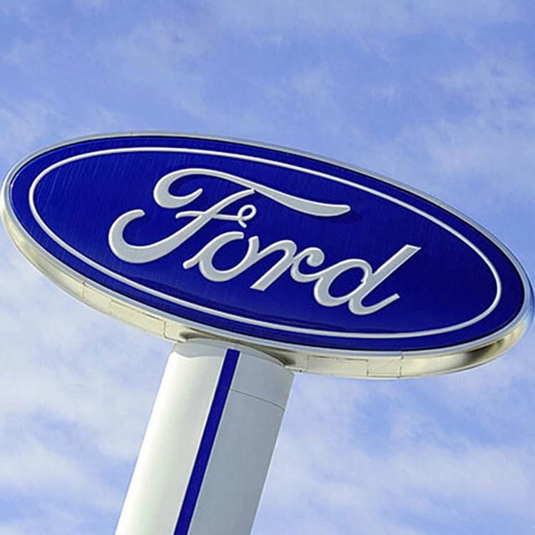 American Ford Auto Signage Accessories Vacuum Blister Sticker Emblem 3D LED Car Logo