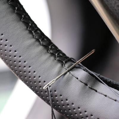 DIY Custom Sewing Leather Needle Steering Wheel Cover