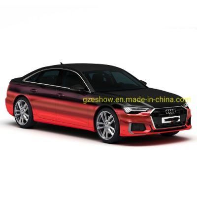 Red Black Gradient Automobile Casting Vinyl Film Car
