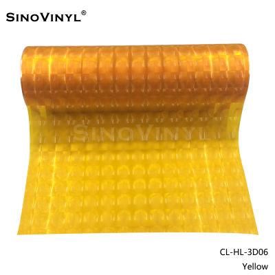 SINOVINYL Top Sell Qaulity PVC Fluorescent Yellow 3D Cat Eye Carlight Vinyl Sticker Car Headlight Film