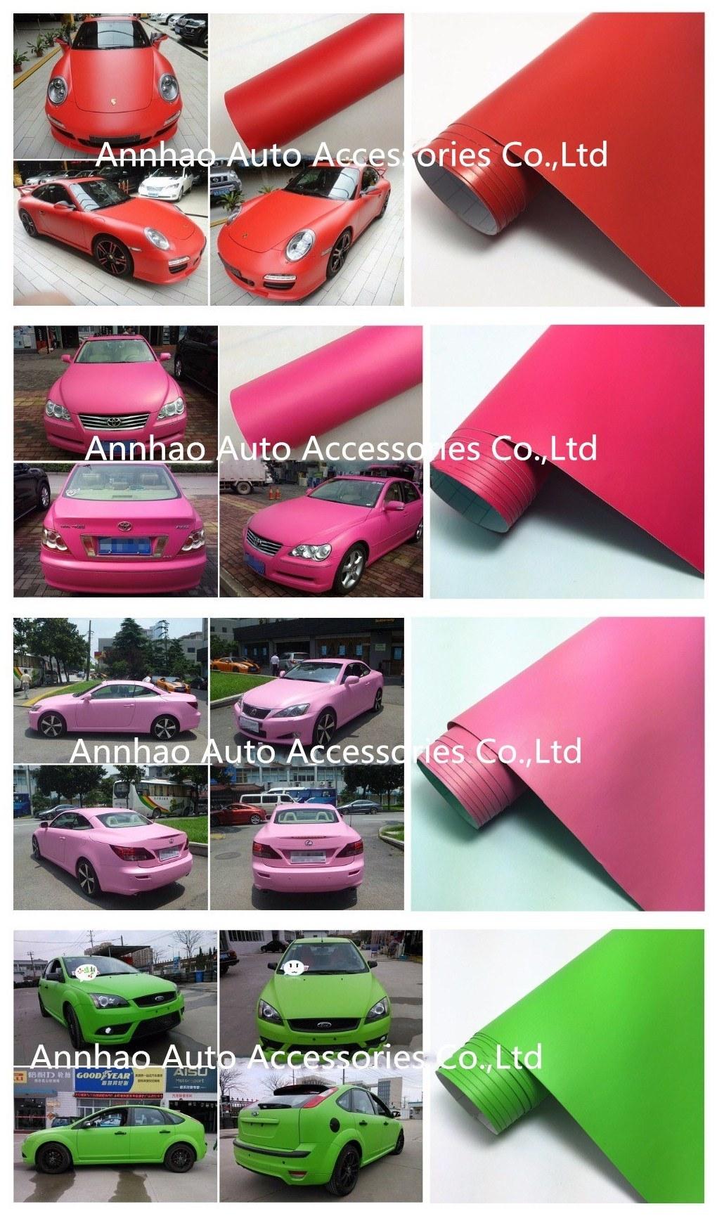 1.52*28m Matt Matte Black Rolls Sheet Sticker Air Release Car Wrapping Film