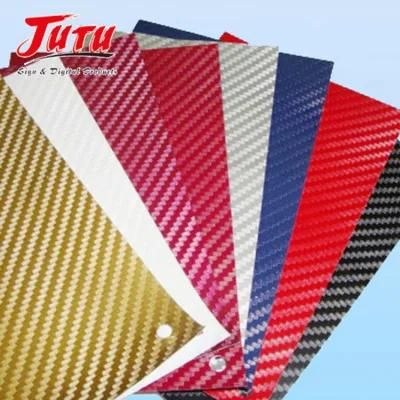 Jutu High-Quality 3D Carbon Fiber Vinyl Car Adhesive Sticker Applied on Cars