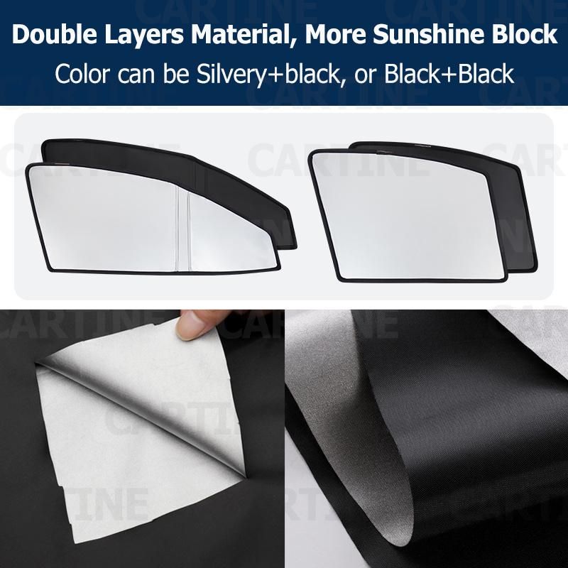 Car Privacy Film Sunshades Sun Window Shades Foldable Visors Blinds for Special Car