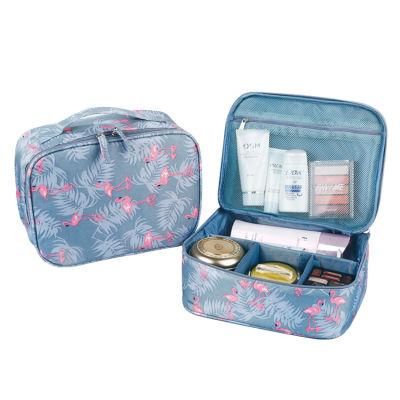 Waterproof Travel Makeup Case High Quality Oxford Women Cosmetic Bag Cheap Travel Toiletry Storage Bag with Handle