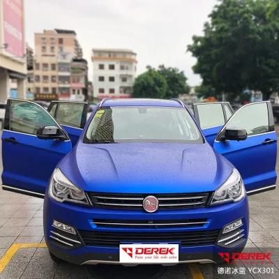 Guangzhou Factory Wholesale Blue Metallic Chrome Vinyl Self Repairing Quick Delivery New Vinyl Wraps