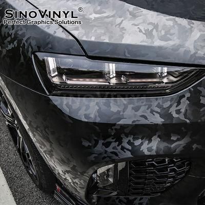 SINOVINYL Factory price Air Free Bubble Vinyl 3D Ghost Car Wrapping Film