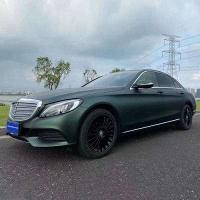 Tsautop 1.52*18m Matte Heavy Metal Stone Green Car Wrap Vinyl Body Sticker