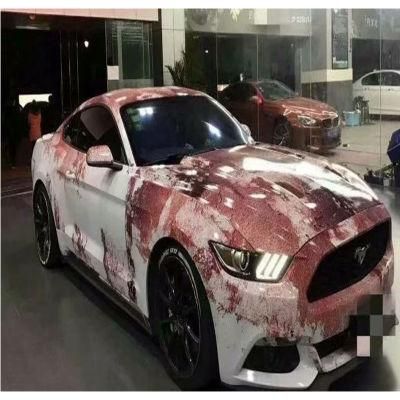 Tsautop 1.52*30m Air Bubble Free Rust Camouflage Film Car Vinyl Wraps