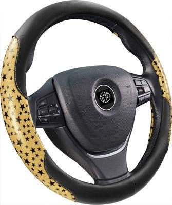 Bright Artificial Leather PU Auto Car Steering Wheel Cover