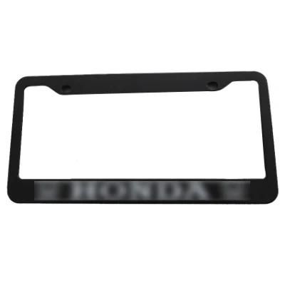 Black Color Plastic Car License Plate Frame