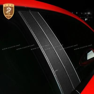 2017 Style 4 PCS Carbon Fiber Window Column for Pors-Che Panamera 971