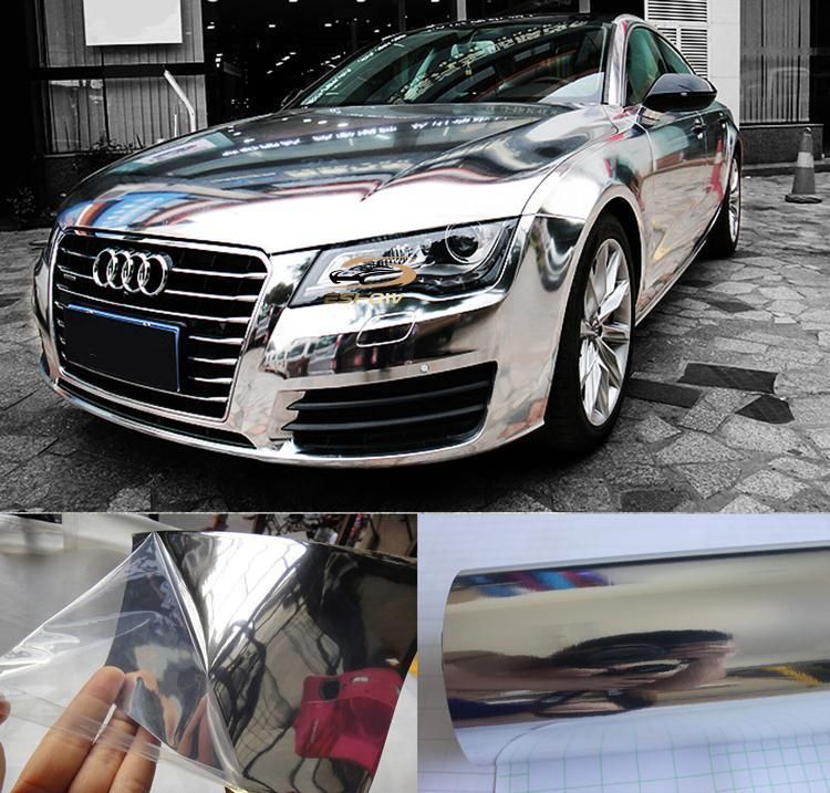 Mirror Silver Vinyl Car Wrap Vehicle Wrap Film