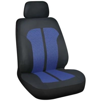 Classic Polyester Breathable Car Seat Covers in Black Blue